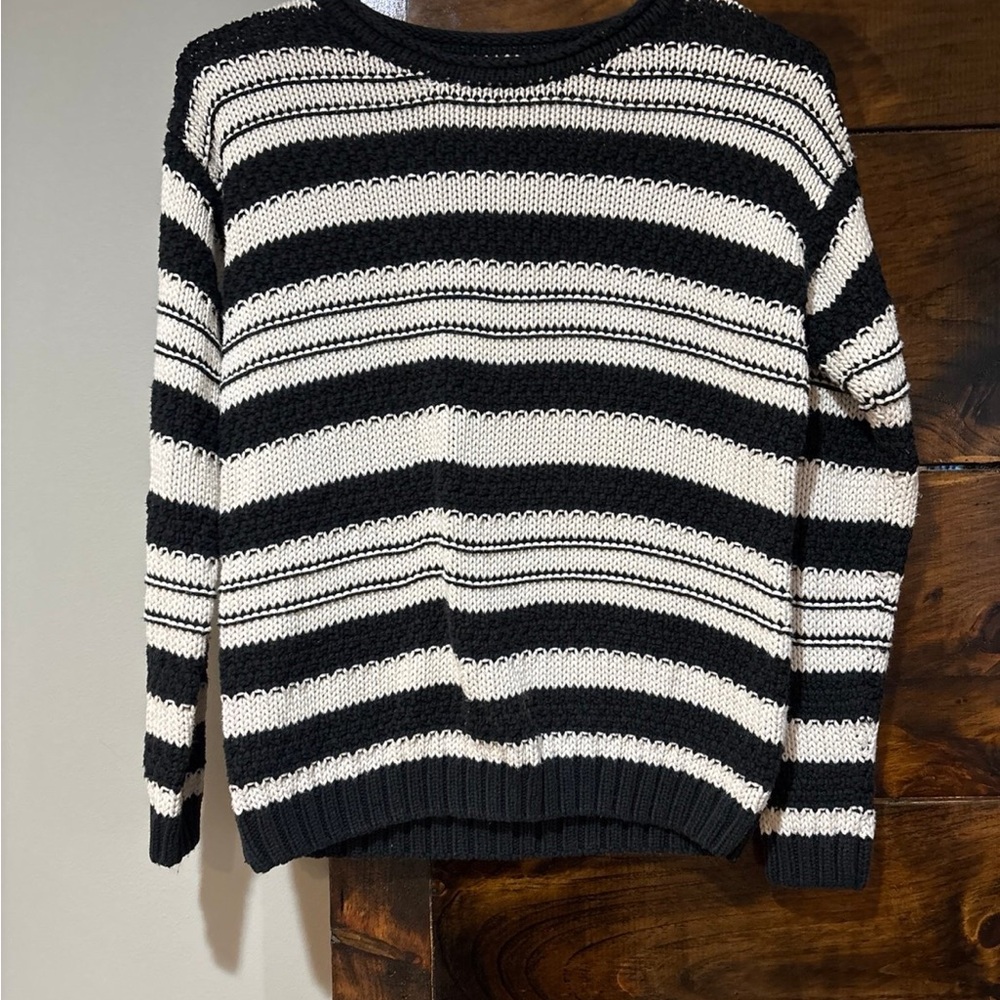 Striped Black and White Sweater